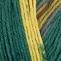 Katia Jacquard Symmetric Socks 97 green-ochre-rust
