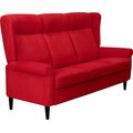 Huonekalukeidas-mallisto Madeleine 3-istuttava sohva Luxor 45 Punainen
