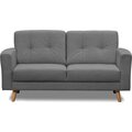 Huonekalukeidas-mallisto Bravo 2-istuttava sohva, kangasverhoiltu Pico T-harmaa