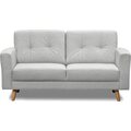 Huonekalukeidas-mallisto Bravo 2-istuttava sohva, kangasverhoiltu Pico V-harmaa