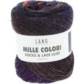 Lang Yarns Mille Colori Socks & Lace Luxe 213 Tumma lila-oranssi