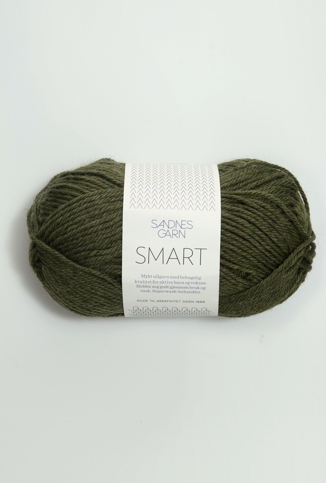 Sandnes Garn Smart 9572 tummanvihreä meleerattu