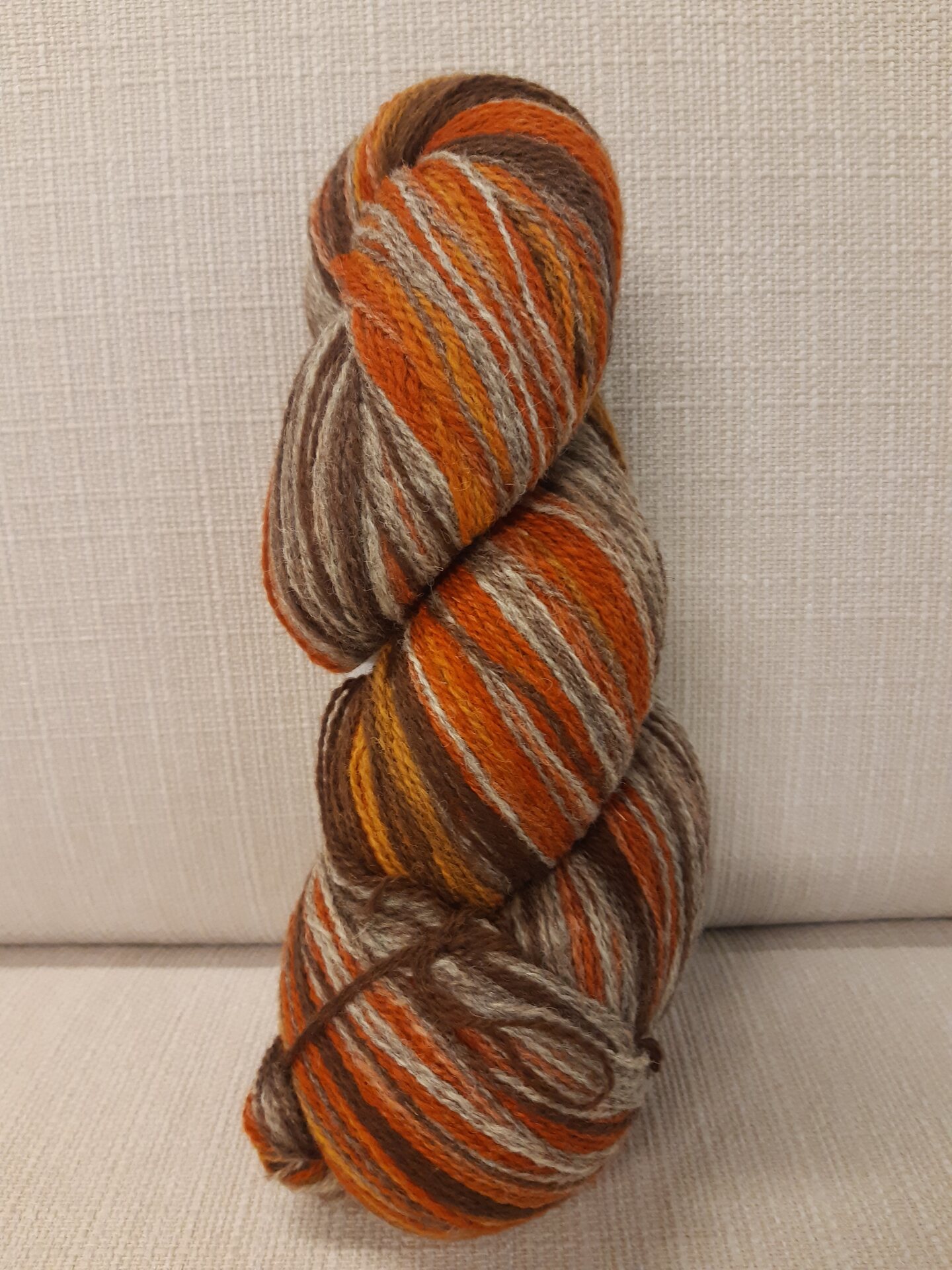 Aade Lõng Vironvilla 8/2 vyyhti monivärinen Rusty-Grey n. 210g