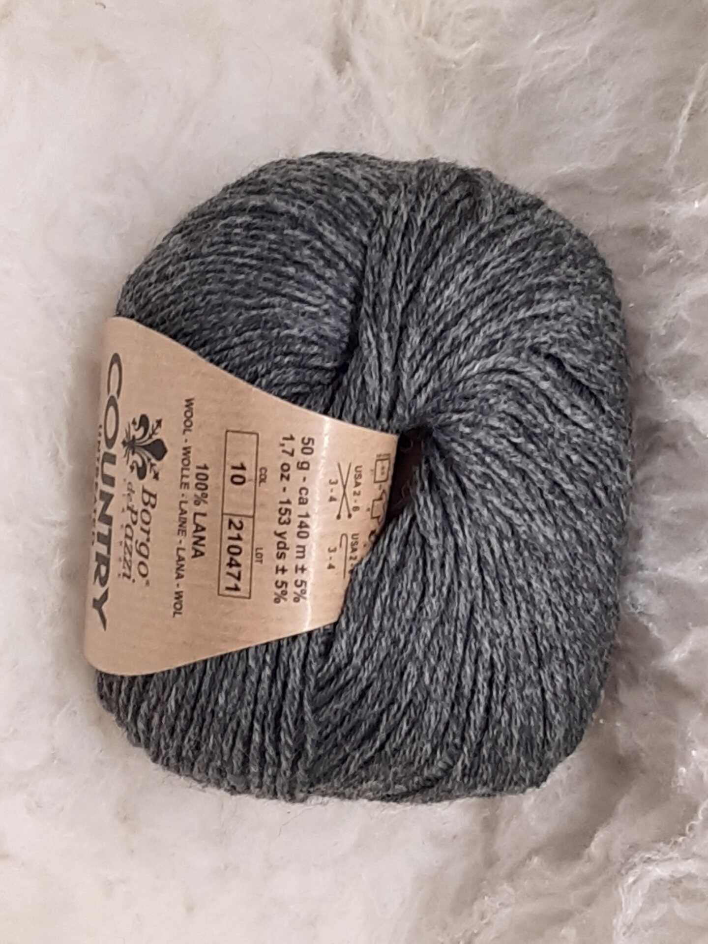 Borgo De Pazzi Country merino 10 harmaa