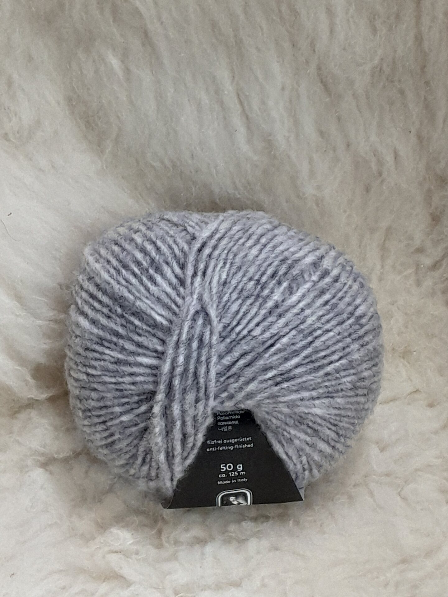 Lang Yarns Wool Addicts Air 03 vaalea harmaa meleerattu