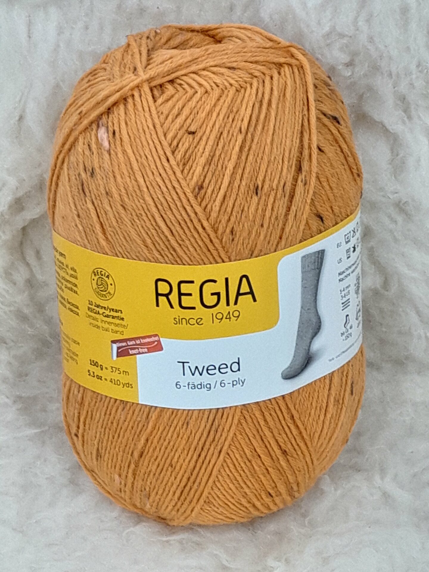 Regia Tweed 6-ply 22 senap