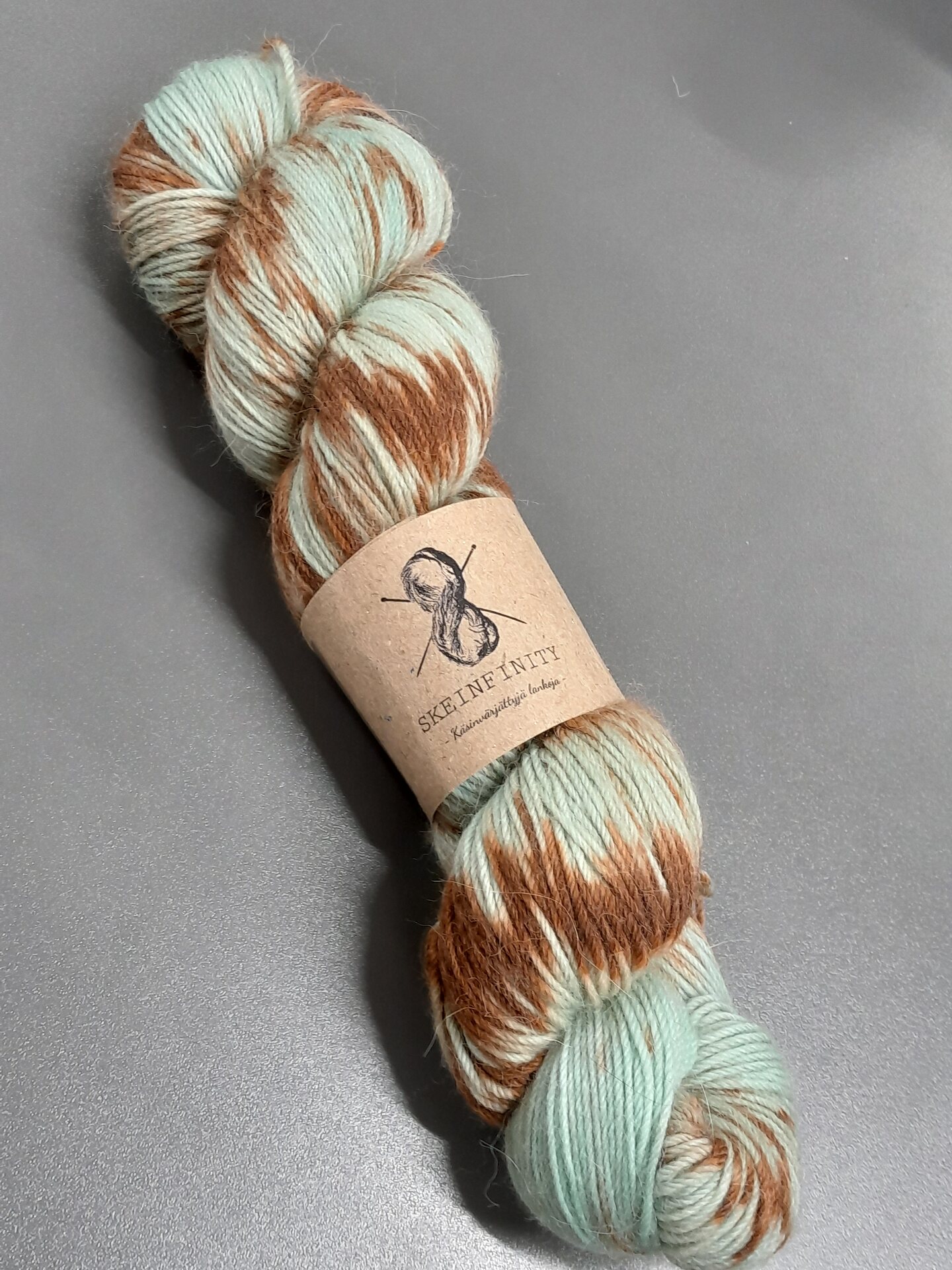 Skeinfinity Alpakkasukka Minttukaakao