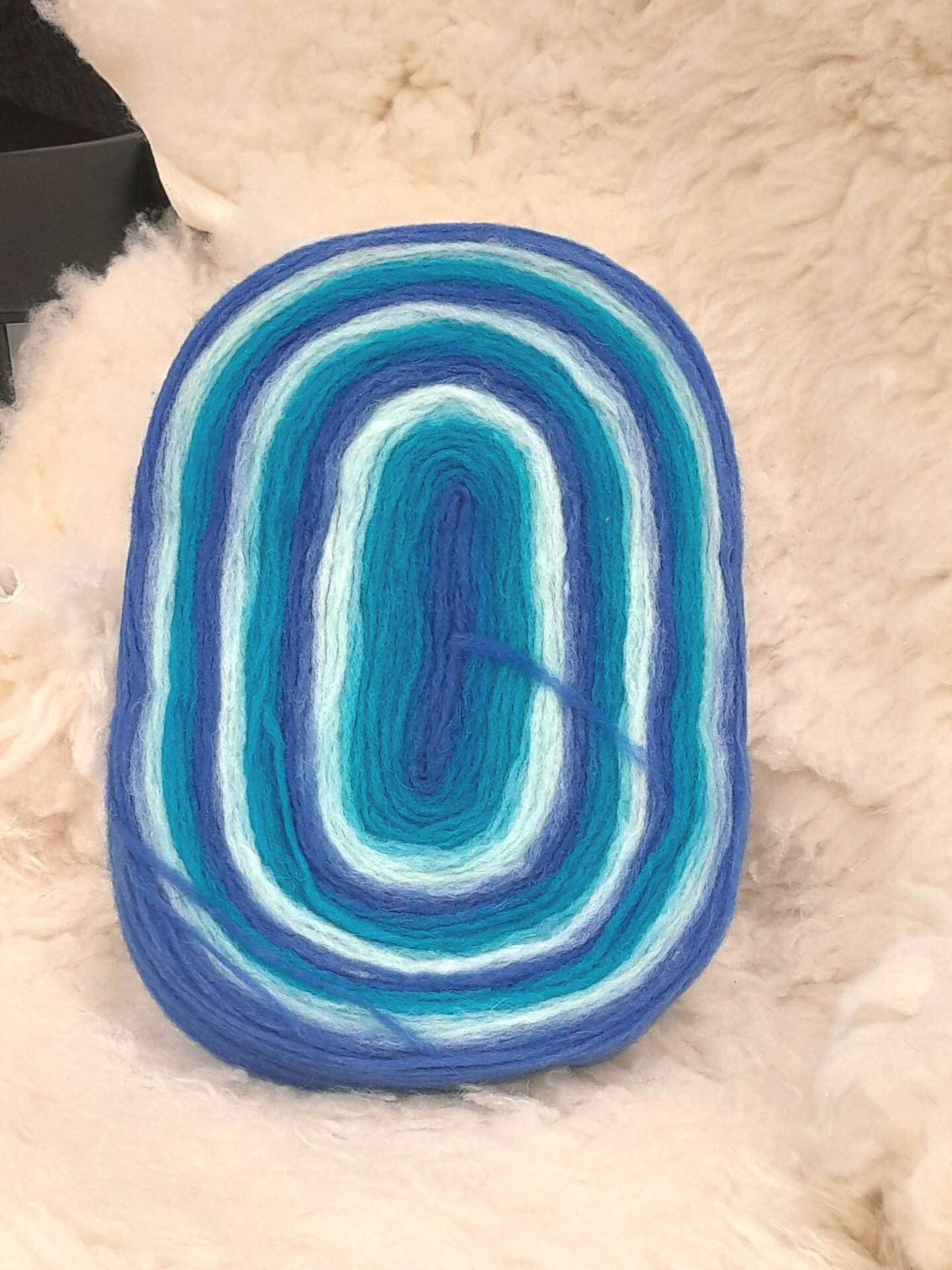 Lankapuodin hahtuva kiekkonen Sininen-valkea-aqua yli 120g