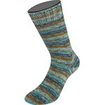 Lana Grossa LandLust Die Sockenwolle 6-ply 931 Hell-/Dunkelpetrol/Oliv/Brown