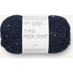 Sandnes Garn Tynn Peer Gynt 5585 Marineblå m/natur tweed