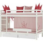 Hoppekids Verhot 90x200cm kerrossänkyyn tai puolikorkeaan parvisänkyyn Princess
