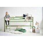 Hoppekids Puolikorkea Basic parvisänky 90x200cm Pale Green