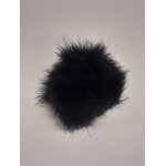 Pompons tupsu 12cm Musta