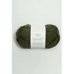 Sandnes Garn Smart 9572 tummanvihreä meleerattu
