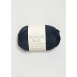 Sandnes Garn Alpakka Silke 6081 syvä blue