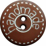 Dill Handmade nappi, 18mm Ruskea