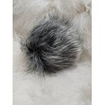 Pompons tupsu 12cm Harmaa mix