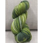 Aade Lõng Vironvilla 8/2 vyyhti monivärinen Green-white n. 240g