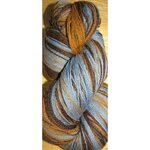Aade Lõng Vironvilla 8/2 vyyhti monivärinen Brown-blue n. 240g