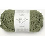Sandnes Garn Alpakka Silke 9062 oliivin vihreä