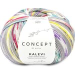 Katia Kalevi Socks 200 - Grey-Lilac-Fuchsia-Yellow