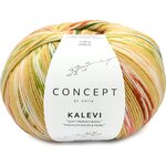 Katia Kalevi Socks 205 - Ochre -Green-Rose-Medium orange