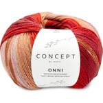 Katia Onni Socks 404 - Red-Camel-Yellow