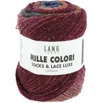 Lang Yarns Mille Colori Socks & Lace Luxe 214 burgundi-sininen