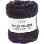 Lang Yarns Mille Colori Socks & Lace Luxe 213 Tumma lila-oranssi