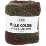 Lang Yarns Mille Colori Socks & Lace Luxe 210 Ruskea-beige-vihreä