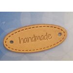 Prym Nahkainen ompelumerkki Handmade soikea