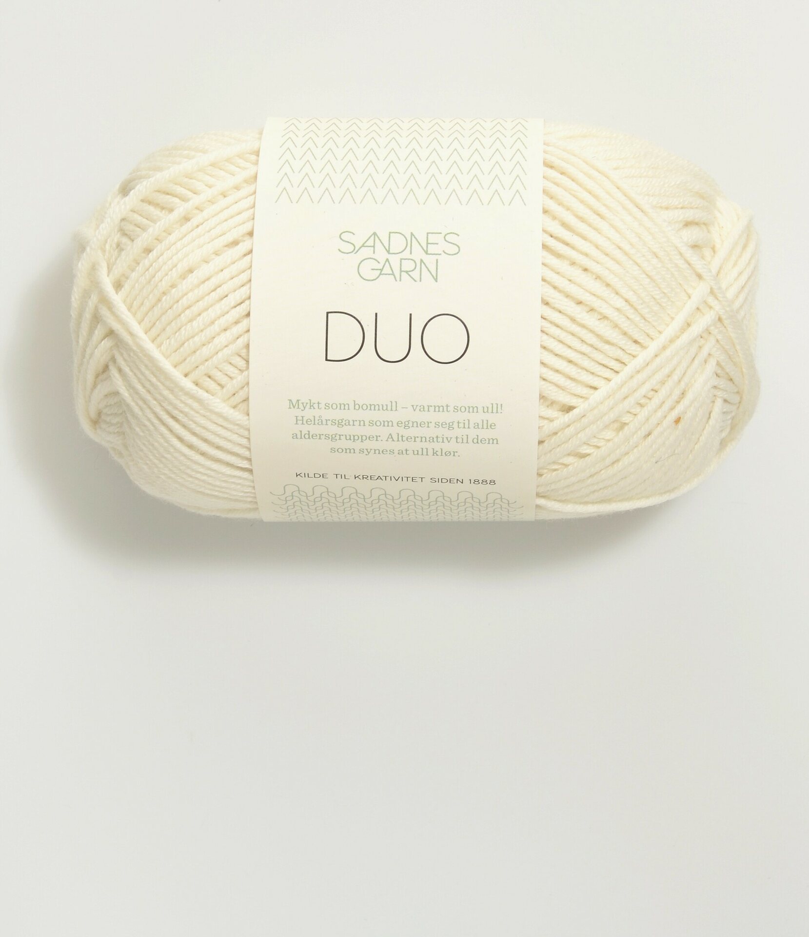 Sandnes Garn Duo 1002 Valkoinen