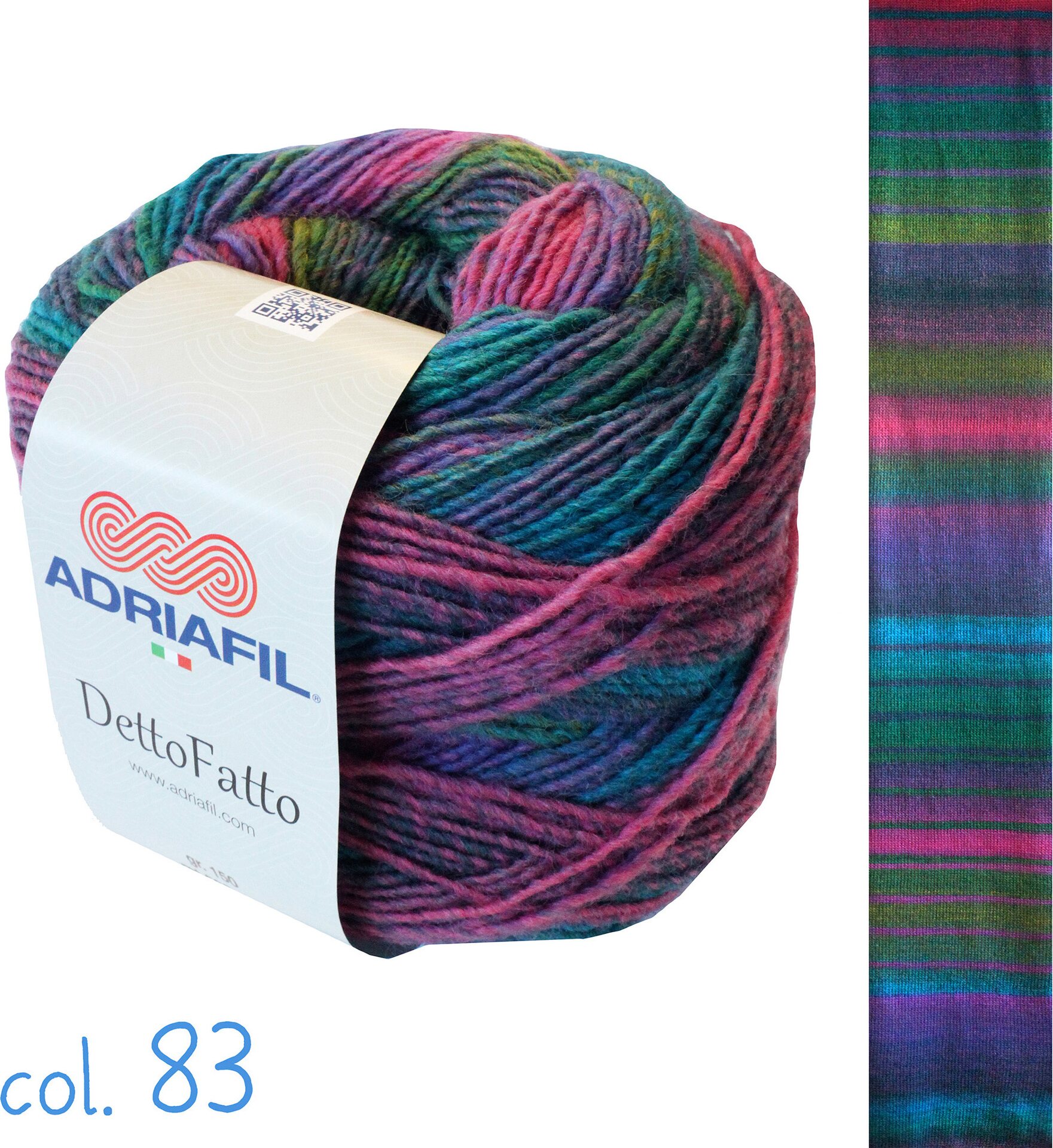 Adriafil DettoFatto 83 green fuchsia fantasy