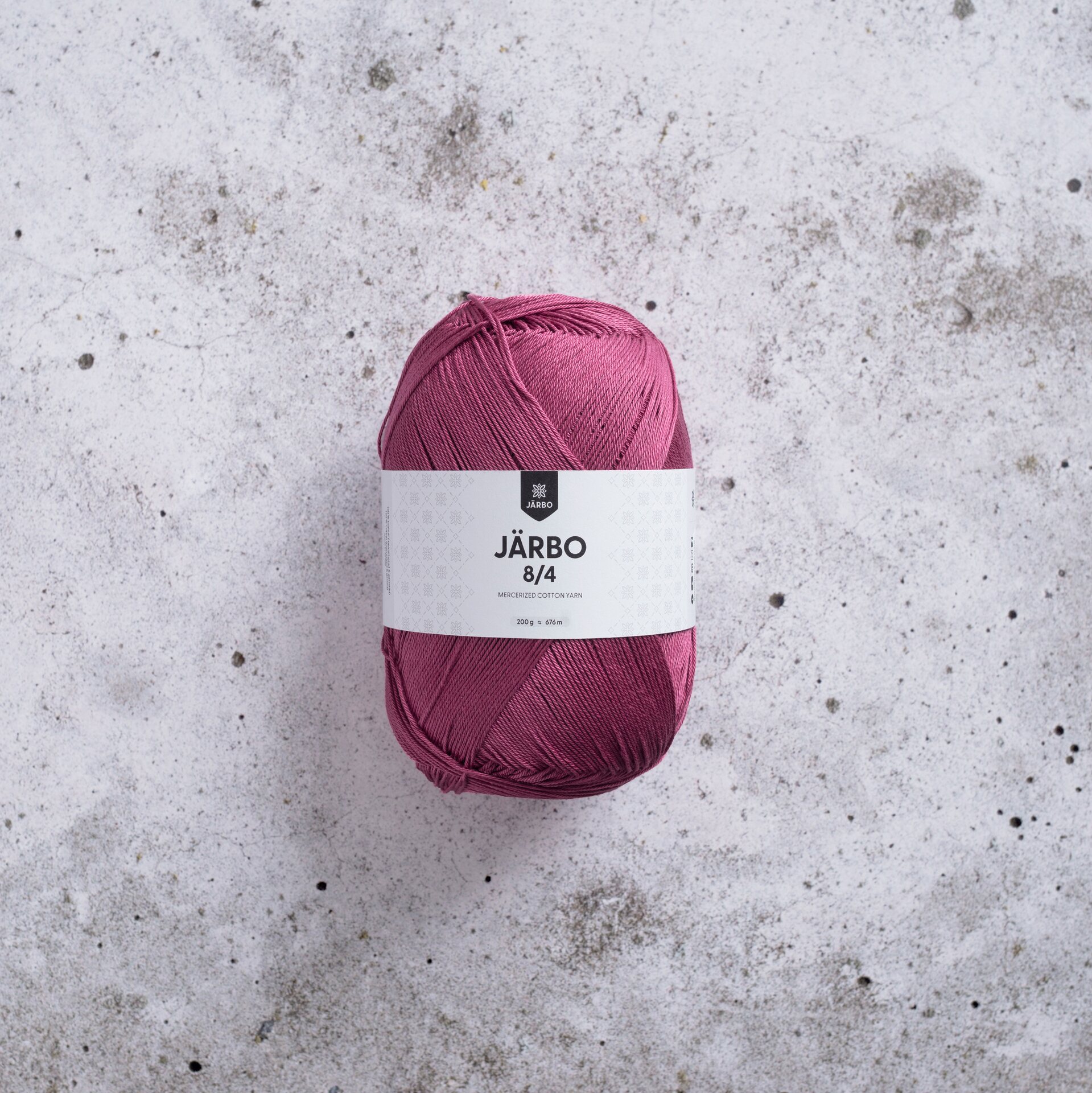 Järbo Garn 8/4 puuvillalanka 200g kerässä 2235 Plum