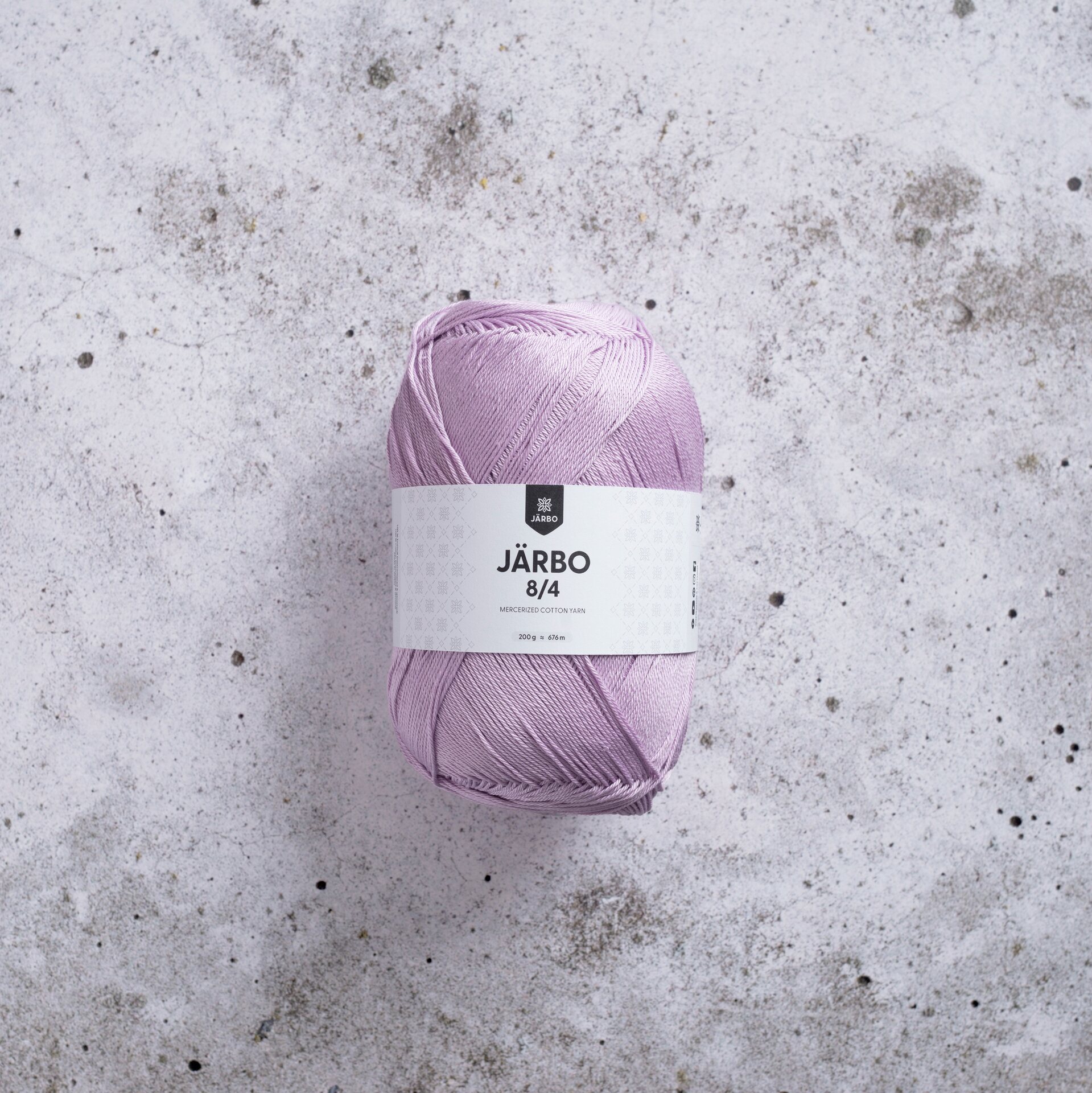 Järbo Garn 8/4 puuvillalanka 200g kerässä 2262 Light purple