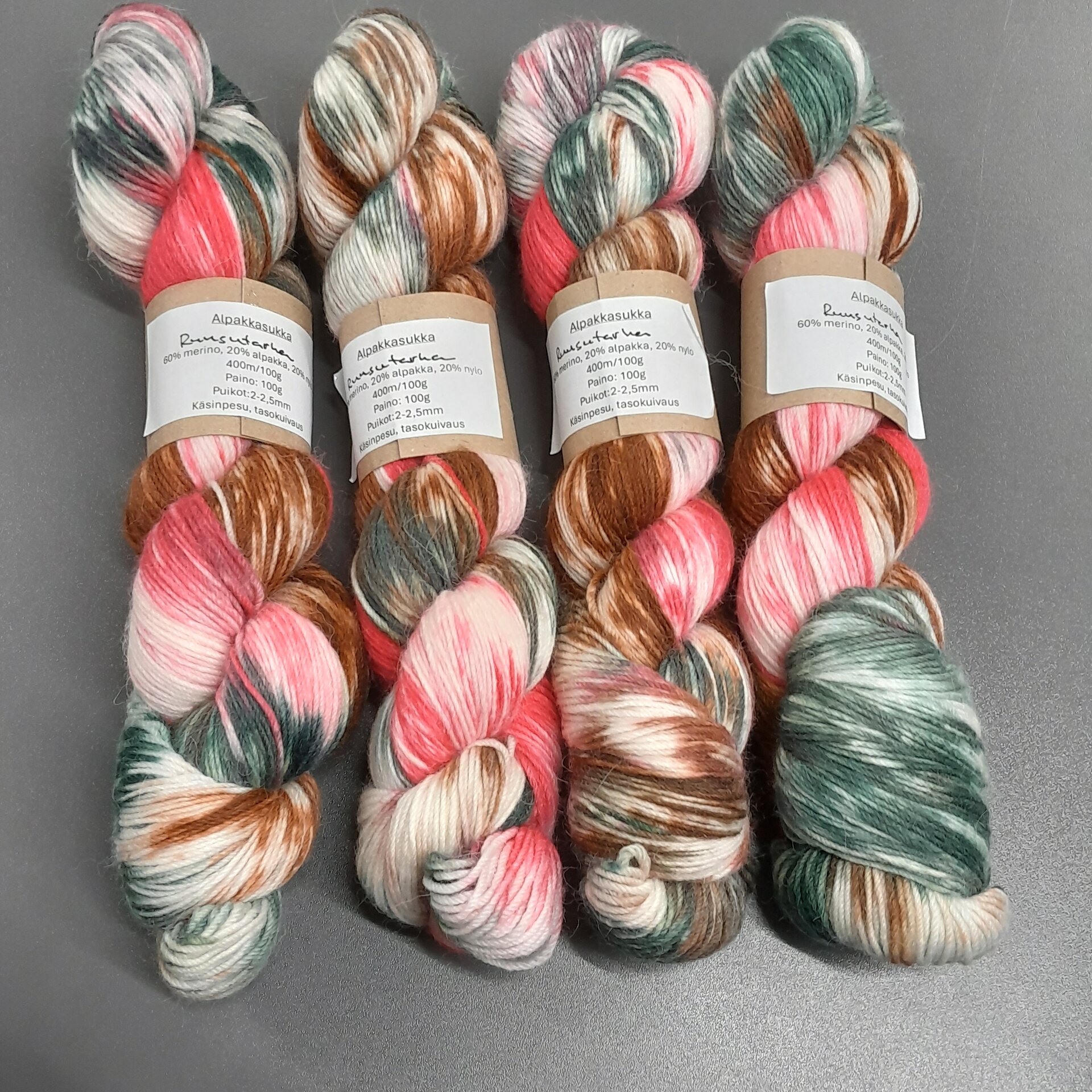 Skeinfinity Alpakkasukka Ruusutarha