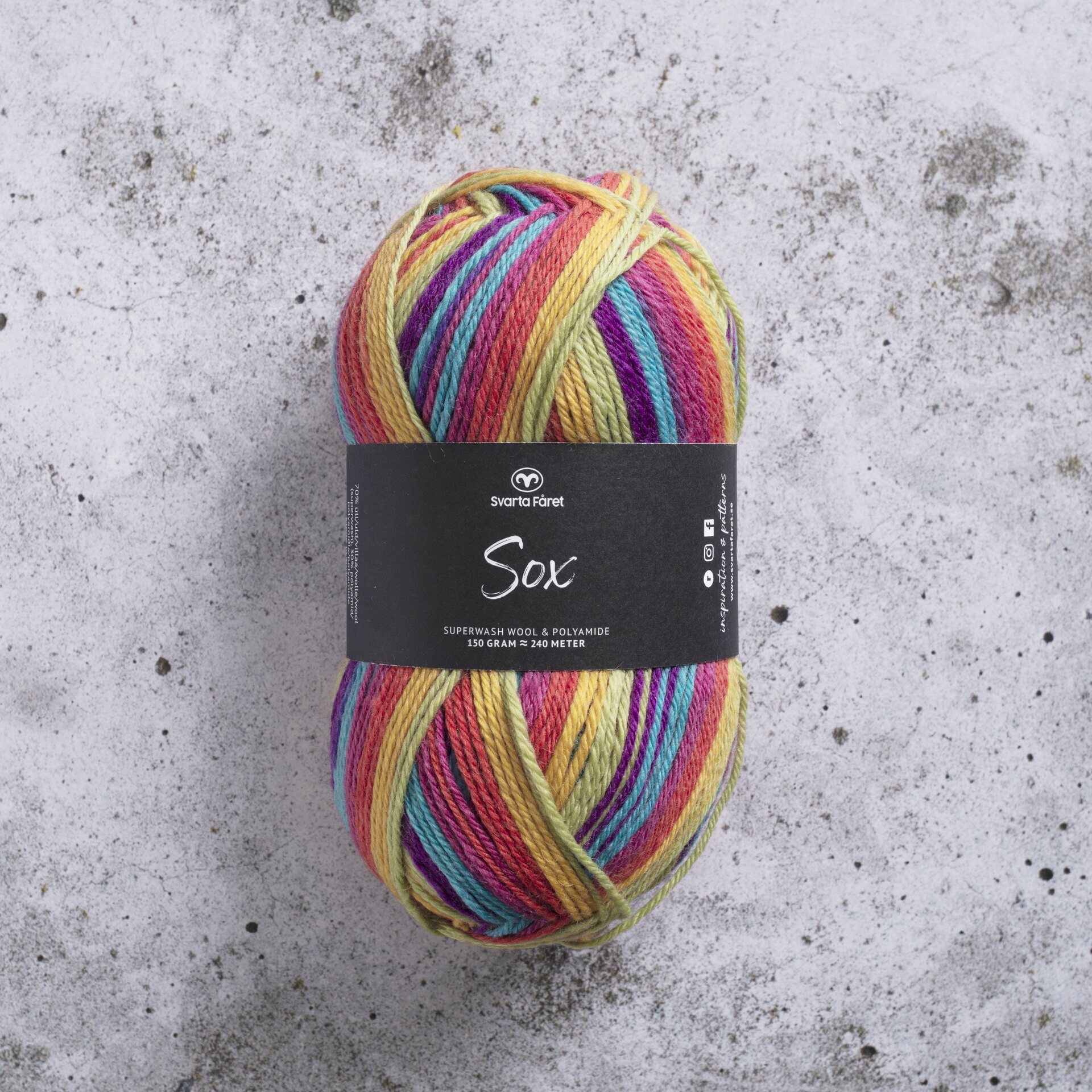 Svarta Fåret SOX 150g 446021 Roy G. Biv