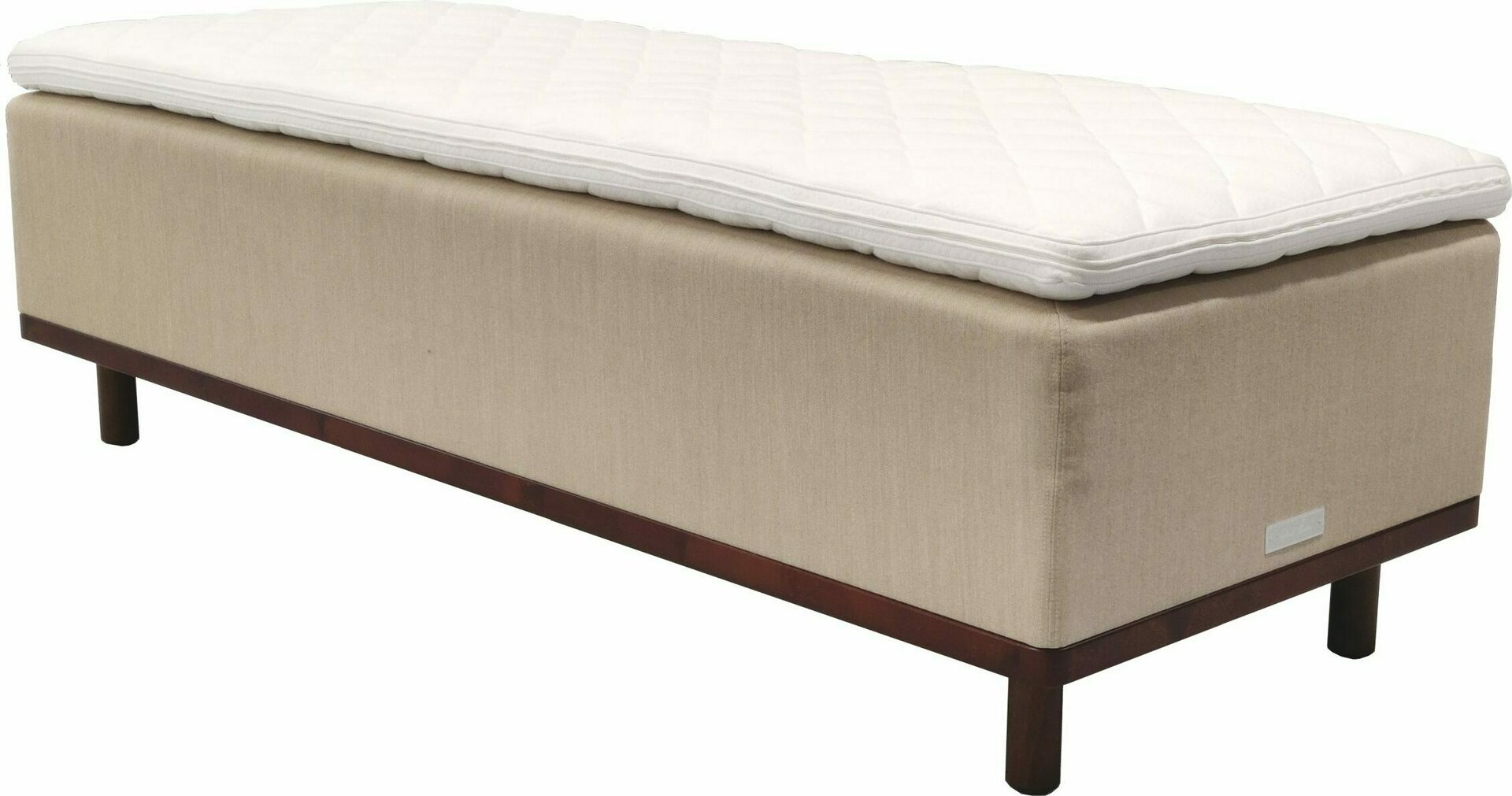 Uneni Diamond runkosänky 90x210cm. Ilman sijauspatjaa. Annala Kehrä-Puuvilla V191 Beige