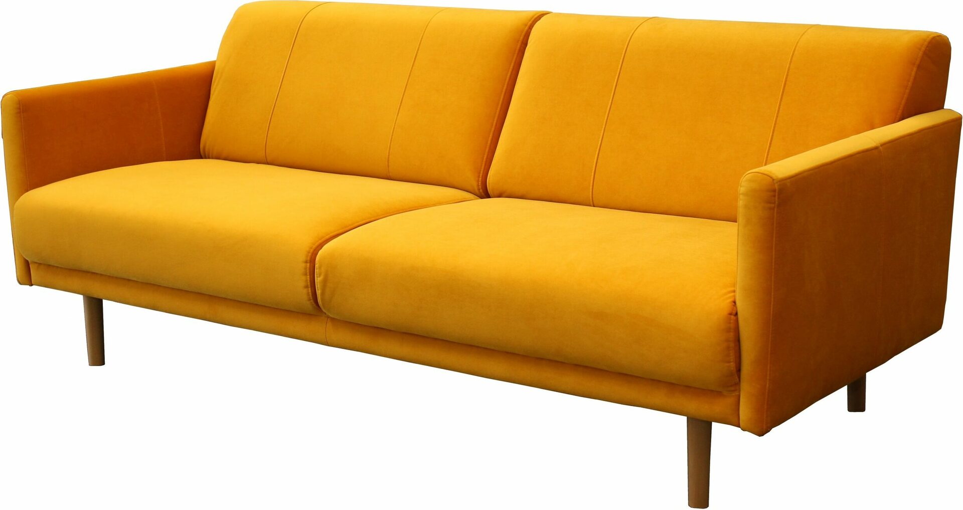 Huonekalukeidas-mallisto Pielinen 3-istuttava sohva. Dublin-verhoilulla. Eri kokoja. Useita värivaihtoehtoja. Keltainen