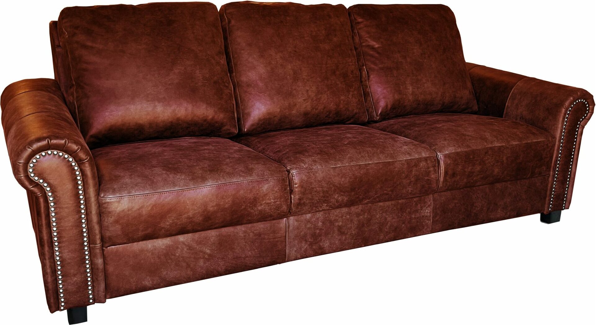 Huonekalukeidas-mallisto bueno 3 xl, nahkaverhoilu Vintage Oxblood