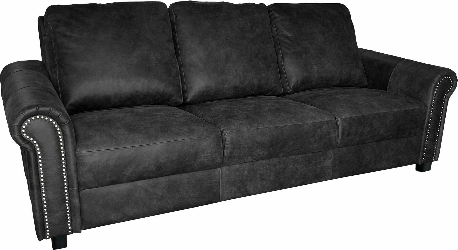 Huonekalukeidas-mallisto bueno 3 xl, nahkaverhoilu Vintage Black