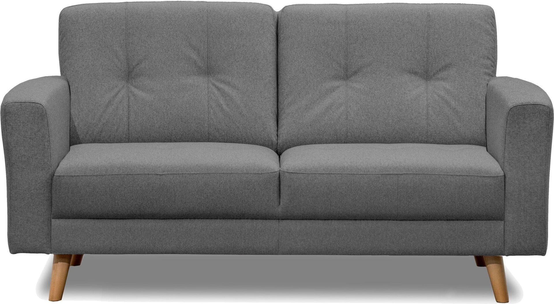 Huonekalukeidas-mallisto Bravo 2-istuttava sohva, kangasverhoiltu Pico T-harmaa