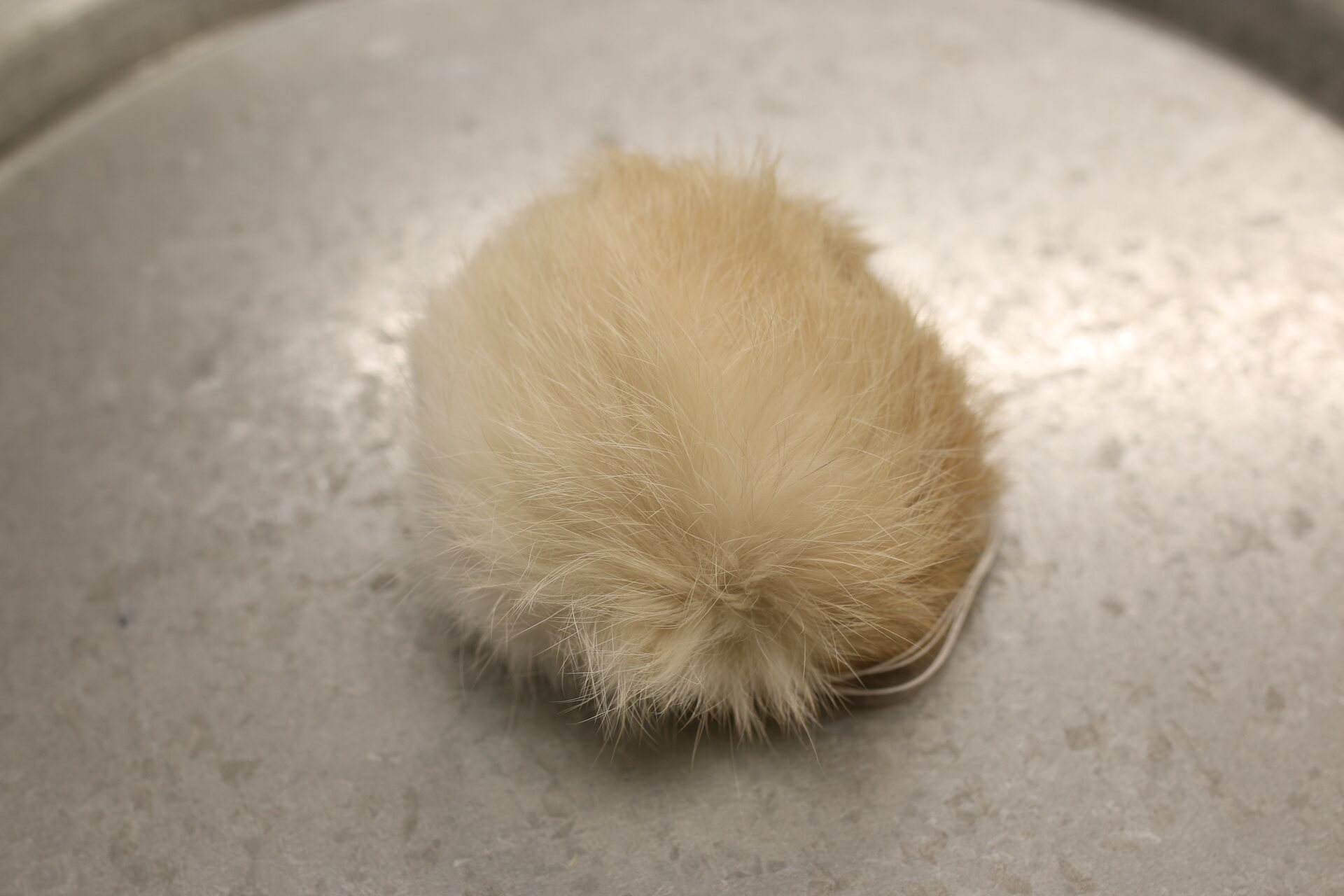 Turkistupsu iso Beige-valkoinen