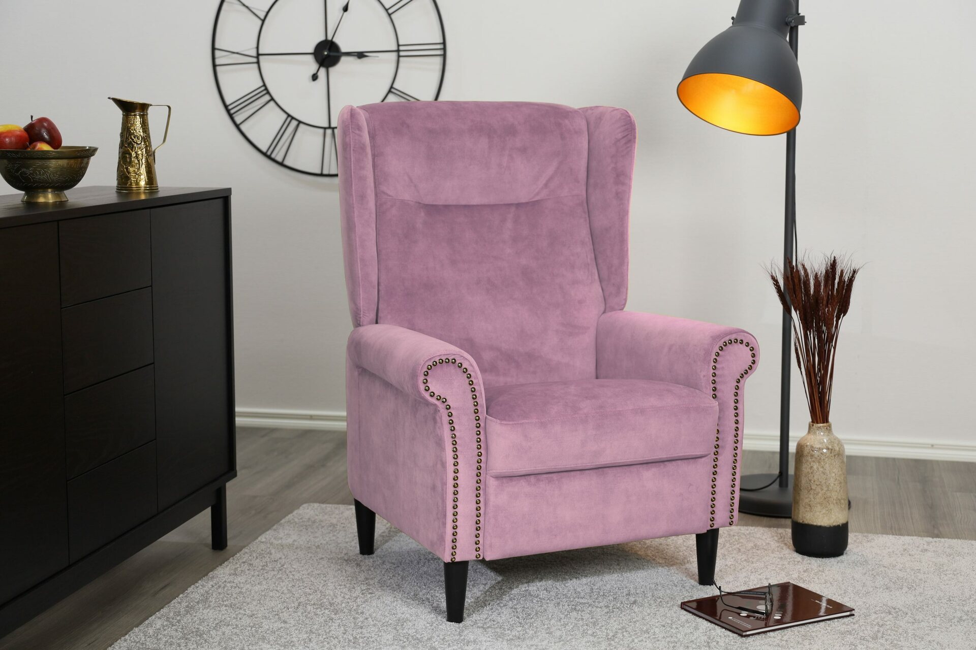 Huonekalukeidas-mallisto Madeleine lepotuoli Mea Vanha Roosa 42