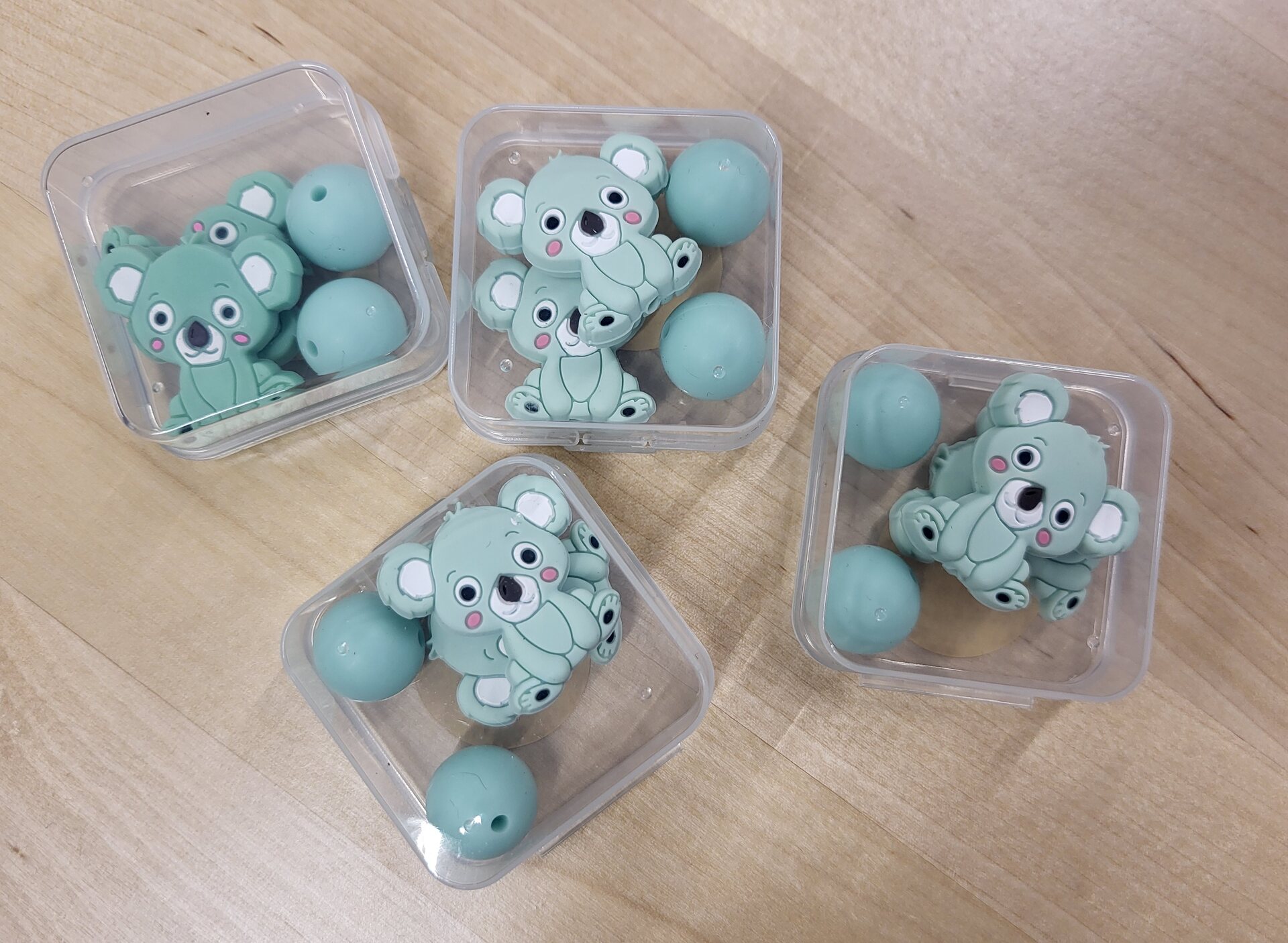 NannakoiKnits Puikkostopparit Koala, 2 paria Minttu