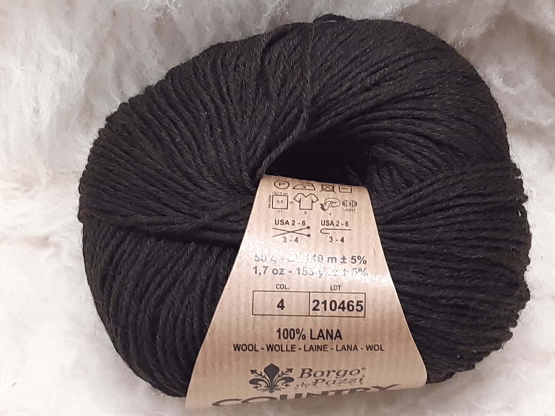 Borgo De Pazzi Country merino 4 tummanruskea