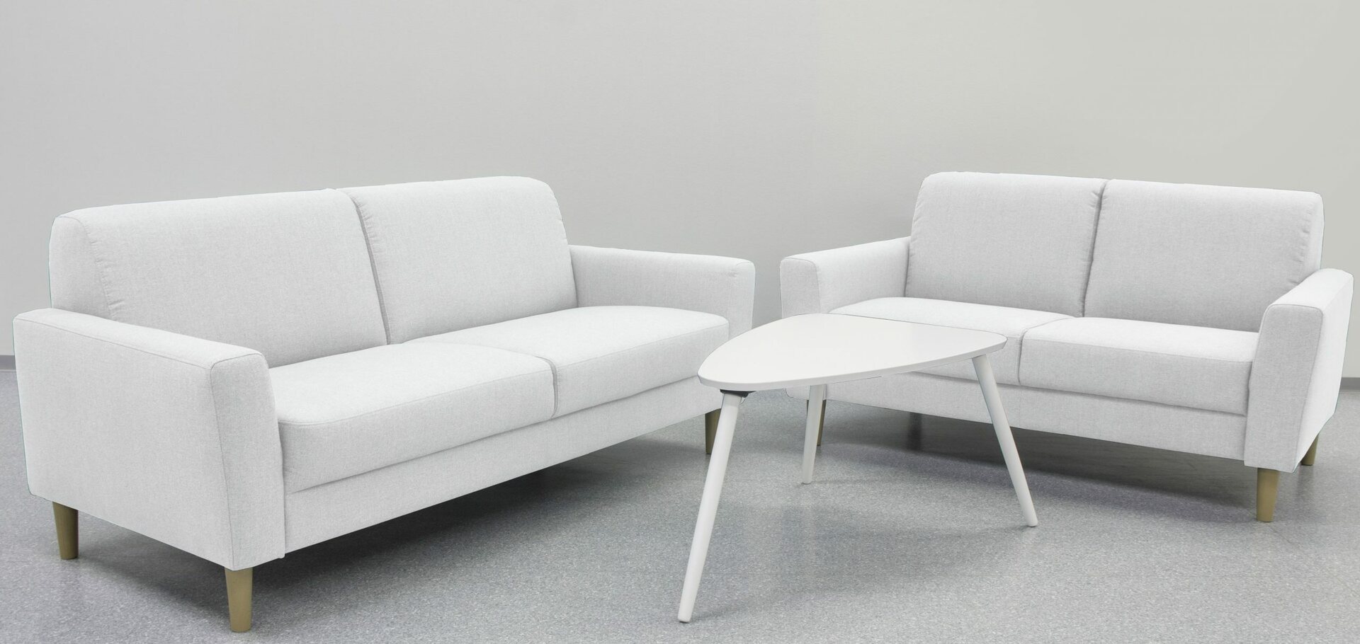 Huonekalukeidas-mallisto Hovi 3+2 sohvakalusto Oma Valkoinen