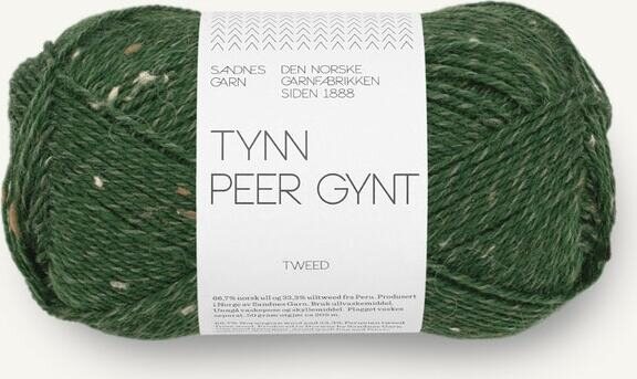 Sandnes Garn Tynn Peer Gynt 8085 Skoggrønn m/natur tweed