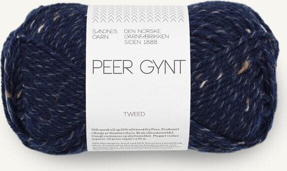 Sandnes Garn Peer Gynt 5585 Marineblå m/natur tweed
