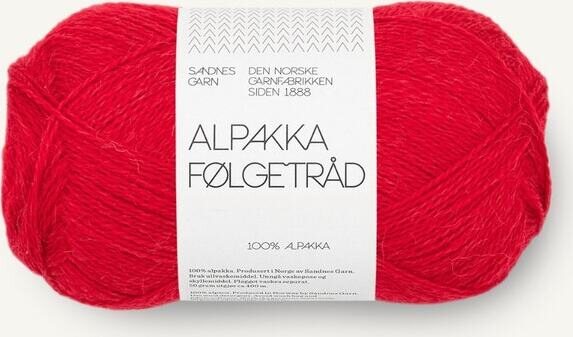 Sandnes Garn Alpakka Følgetråd 4219 Rød
